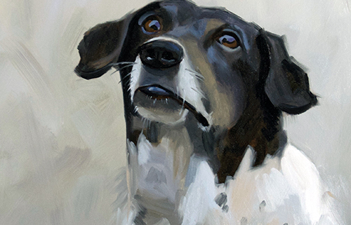 portret schilderij olieverf Bijko