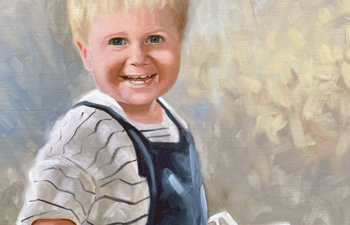 portret schilderij olieverf Floris