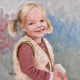 portret schilderij olieverf Rosalie