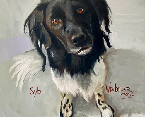 portret schilderij olieverf Syb